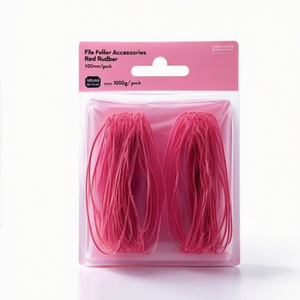 File <b>Folder</b> Accessories Red Rubber <b>Rings</b> 100mm 1000g/Pack - Product Image 3