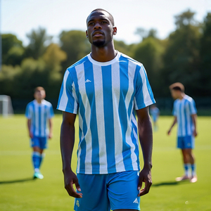 Camiseta cuadrada de fútbol con logotipo personalizado, Camiseta deportiva de entrenamiento de equipo, camiseta de béisbol, uniforme de fútbol, camiseta de malla para hombre - Product Image 1