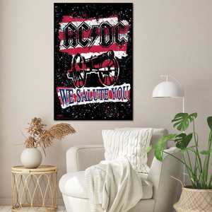 Póster de AC/DC de Stephen Fishwick 'We Salute You' hecho de lona duradera para decoración de pared - Product Image 2