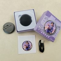Badge électronique NFC dynamique, écran tactile, magnétique, IA, Anime, pendentif badge électronique périphérique rond, objets décoratifs