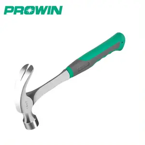 Prowin 16oz 단조 다기능 마그네틱 클로 해머 유리 섬유 손잡이가있는 수공구 캠핑 해머