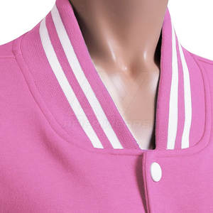 Otoño Invierno soporte cubierto botón diseño Varsity chaqueta alta calidad Letterman estilo personalizado ligero algodón impreso sólido - Product Image 3