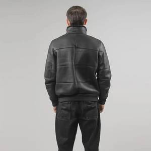 Custom <b>Men</b> Genuine Leather Eco-Friendly Quick Dry Breathable Waterproof Front Logo Lightweight Durable Outerwear Private Label - Product Image 4
