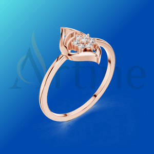 Bague de fête élégante 18 carats en argent - Product Image 1