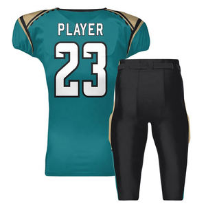 ชุดยูนิฟอร์มแขนสั้นวัยรุ่นอเมริกันฟุตบอลชุดเครื่องแบบระบายอากาศได้ดี - Product Image 2