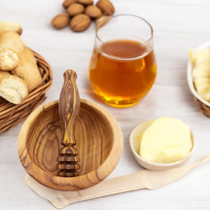 Buy Super Quality Wooden Honey <b>Dispenser</b> Spoon Fancy Wood Honey Dipper Stick for Wholesale Price - Product Image 3