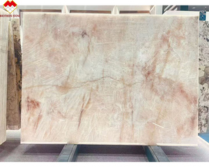 หินควอตซ์สีชมพูโปร่งแสงแบบคริสตัล หินควอตซ์สีชมพูจากบราซิลแบบคริสตัลโล สำหรับเคาน์เตอร์ไอส์แลนด์และผนัง - Product Image 2