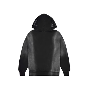 100% algodón personalizado Tie Dye Sudadera con capucha para hombres suéter coreano ajustable HooCd canguro bolsillo patrón sólido estilo Casual para otoño - Product Image 5