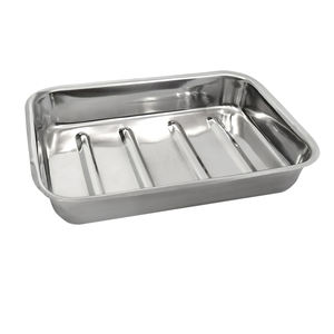 Plateau de dissection en acier inoxydable 304 de haute qualité, alimentation manuelle pour les utilisations vétérinaires, chirurgicales, médicales et de laboratoire - Product Image 3