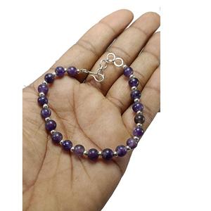 Bracelet en cristal Améthyste Ajustement 6mm Perles Rondes Pierre Cristal Pierres Précieuses Bijoux de Mode Femmes Cadeau Énergie - Product Image 5