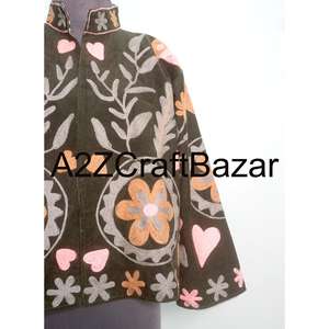 Veste vintage pour femmes, brodée, style cotrise, veste d'hiver/d'automne, vêtements traditionnels pour femmes - Product Image 2