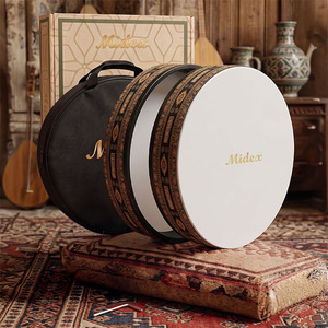 Midex BR-911 Professional Tunable Bendir Def <b>Drum</b> with Ergonomic <b>Hand</b> Grip and Carrying Bag - Product Image 1