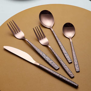 Ensemble de Couverts et Vaisselle en Acier Inoxydable Or Rose Poli Brillant pour Fêtes et Événements – Collection Artisanale pour Table - Product Image 4