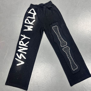 Pantalon de survêtement en strass en gros, faible MOQ, haute qualité, qualité supérieure, service OEM, logo personnalisé, best-seller - Product Image 2