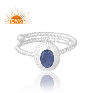 Vente chaude 925 Sterling Silver Natural Tanzanite Gemstone Ring Bijoux personnalisés pour les femmes Cadeau pour elle - Product Image 3