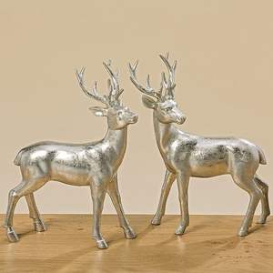 Pièce maîtresse contemporaine de décor de table de renne en métal avec un design élégant adapté aux hôtels, villas et lieux de célébration - Product Image 1