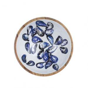 Bol en bois imprimé traditionnel vaisselle unique bol de serveur de salade Patten pour une utilisation au restaurant disponible à la vente - Product Image 4