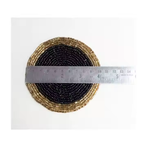 Posavasos de té de trabajo único con cuentas de lujo hecho a mano, juego de 6 piezas para hotel y uso doméstico por MD Handicrafts - Product Image 2