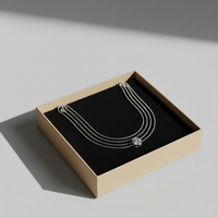 Boîte cadeau de bijoux carrée imprimée personnalisée avec gaufrage emballage de conception personnalisée pour boucles d'oreilles, collier, bracelet et montre