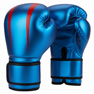 Gants de boxe JANNAT SPORTS de haute qualité, logo personnalisé imprimé, cuir PU, 12 oz, poignées légères, antidérapantes, noirs - Product Image 4