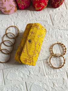 Caja de brazalete bordado de seda para mujer, caja organizadora de almacenamiento de joyas, regalo de devolución de obsequios de boda para invitados, regalo de fiesta de gatito - Product Image 2