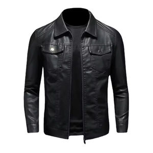 Nouvelle Veste en Cuir pour Homme 2026 de Haute Qualité, Veste en Cuir de Mouton à Revers pour Jeunes Hommes, Meilleures Vestes en Cuir de Haute Qualité pour Hommes - Product Image 1