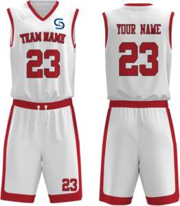 Diseña tu propio uniforme de baloncesto con logotipo a precio al por mayor, gran oferta, uniforme de baloncesto de poliéster 100% - Product Image 4