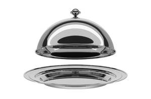 Plato DE SERVICIO DE METAL vintage con encanto retro perfecto para coleccionistas de antigüedades y entusiastas de la decoración del patrimonio en todo el mundo - Product Image 5