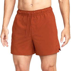 Pantalones Cortos Deportivos de Secado Rápido Color Naranja Óxido para Hombre, con Logotipo Personalizado, Cintura con Cordón, Ropa Deportiva de Verano para Entrenamiento y Gimnasio - Product Image 1