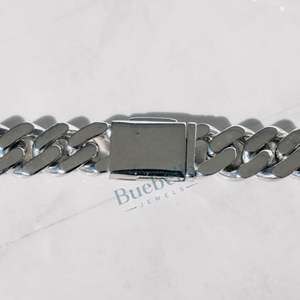 Hip Hop Hombres 19mm Prong 18K Chapado en oro Collar de eslabones cubanos 925 Diamante de plata y VVS Moissanite Jewelry - Product Image 3