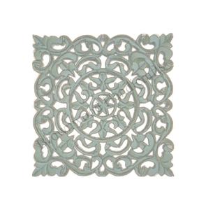 Fournisseur en gros de panneau mural MDF décoratif de couleur antique blanc brûlé | Panneau mural de forme carrée sculpté à la main pour la maison - Product Image 6
