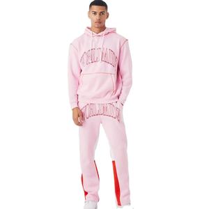Ensembles joggings évasés et sweats à capuche surdimensionnés de haute qualité/survêtements évasés pour hommes à prix de gros personnalisés pour adultes - Product Image 1