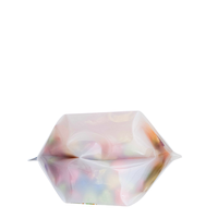 Pochette transparente imprimée avec fermeture à glissière pour bonbons, friandises, collations et aliments