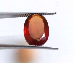 Hermosa calidad fina 100% Natural Hessonite granate facetado Oval piedra preciosa suelta para la fabricación de joyas uso a precios al por mayor a granel - Product Image 6