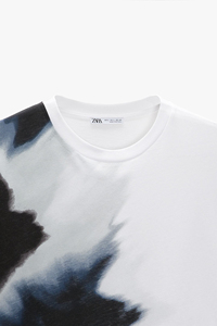 Camiseta de cuello redondo de algodón orgánico de peso pesado para hombre de talla grande, patrón sólido de gran tamaño liso, logotipo de serigrafía personalizado de punto - Product Image 3