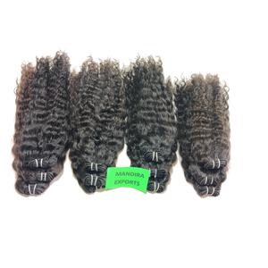 ผมต่อจากผมธรรมชาติแบบ100% ผมมนุษย์ผมคนอินเดียอินเดียมีหนังกำพร้าเป็นลอน - Product Image 4