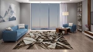 พรมอะดัมรัก ARK212 พรมขนสัตว์เปอร์เซียถักมือ ลายแบบนามธรรม ป้องกันการลื่น ป้องกันคราบ เป็นมิตรกับสิ่งแวดล้อม สำหรับห้องนั่งเล่น ห้องนอน - Product Image 4