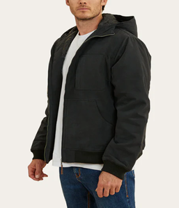 Vestes en toile pour hommes, prix d'usine, vente chaude, respirantes, coupe-vent, col montant, manches côtelées, tricot, automne, personnalisables - Product Image 3