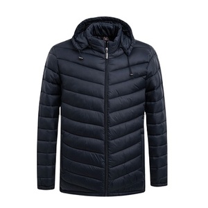 <b>Mens</b> Lightweight Hooded Puffer <b>Jacket</b> with Fur Trim Warm Quilted Insulation Windproof Water-Resistant Design for Cold Weather - Product Image 1