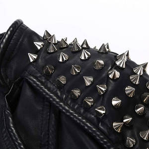 Produit tendance Veste en cuir pour femme pour l'hiver Nouvelle veste en cuir teint uni à la mode pour femme - Product Image 3