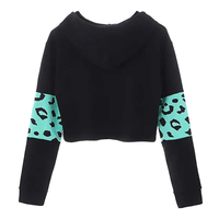 Nouveau style – Sweat à capuche décontracté pour femme, grande taille, manches longues, taille haute, coupe courte, 100 % coton, séchage rapide, respirant