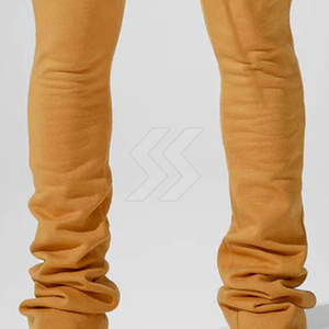 Pantalones de chándal apilados para hombre ajustados a la moda superventas para ropa informal, pantalones lavados cómodos para hombre - Product Image 6