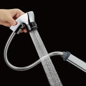 Vente en gros de mitigeur de cuisine en acier inoxydable mitigeur de robinet d'évier à double levier avec douchette thermostatique froid monotrou - Product Image 6