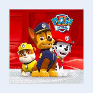 Serviettes en papier Paw Patrol 33X33Cm 20Pcs Fournitures de fête Anniversaire enfant - Product Image 3