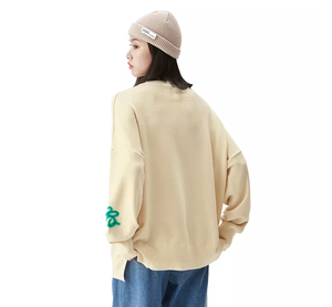 Sweat-Shirt en coton gaufré, logo personnalisé, 3d, ras du cou, pour homme - Product Image 4