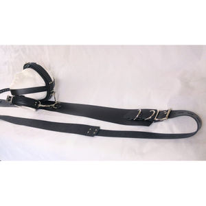 Arnés y Collar de Cuero Genuino para Reposacabezas. Cualquier color - Product Image 5