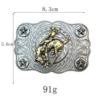 Boucles de ceinture écossaises multiples en métal durable de style occidental réglable, parfaites pour les tenues décontractées et formelles