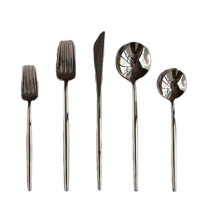 Restaurante Hotel Acero inoxidable Lujo Boda Restaurante Cubiertos Cena Cuchillo Cuchara Tenedor Juego - Product Image 1