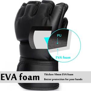 Gants en cuir MMA personnalisables de haute qualité confortables pour l'entraînement aux arts martiaux - Product Image 4