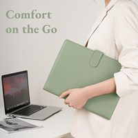 Organisateur de documents professionnel multi-poches en cuir PU avec fermeture magnétique, bloc-notes, emplacements pour cartes et porte-stylo